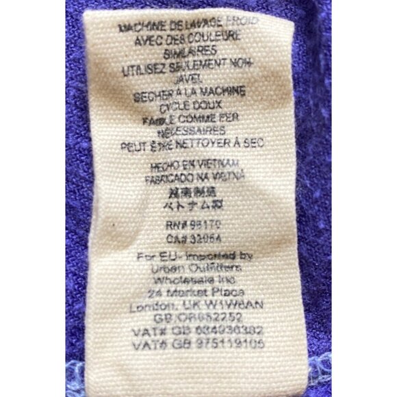 We The Free Milan Crushed Purple Velvet Dolman Long Sleeve Top, Small - Picture 9 of 10